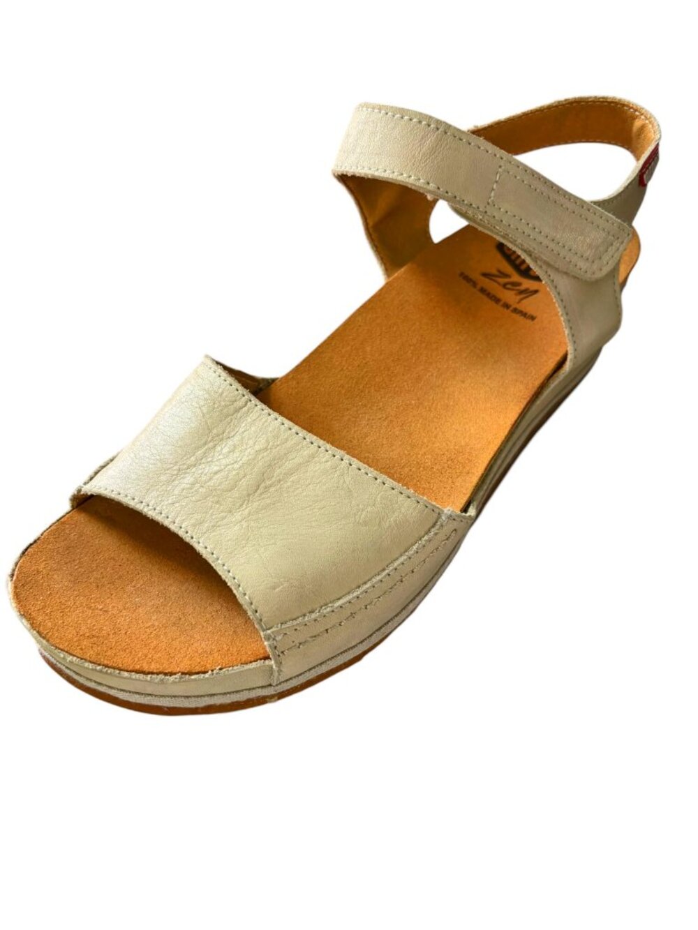 OnFoot Zen Madison 250 Light Beige Leather Contour Footbed‎ Sandal